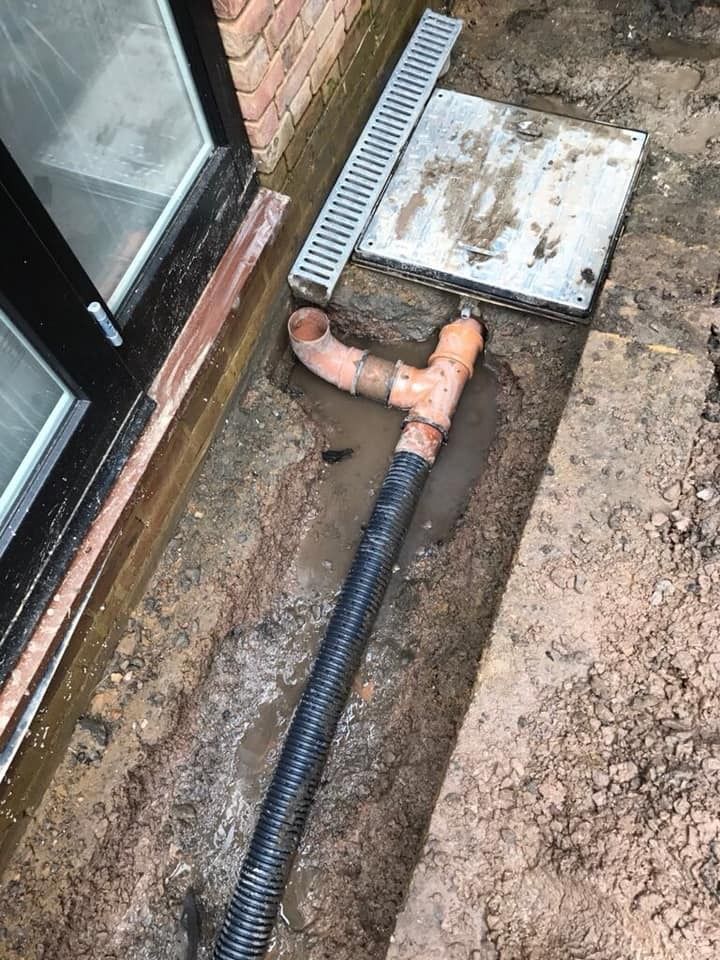French drain and Aco System Installation